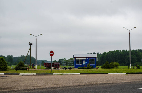 gas filling station in Belarus near the city of Vileika July 20, 2020