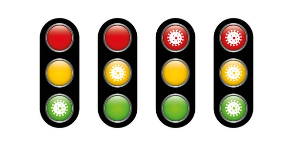 Corona Covid19 virüs ölçeğinde enfeksiyon artışı uyarı vektörünü azaltır