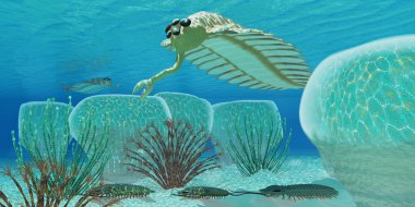 Ocean Predator Opabinia clipart