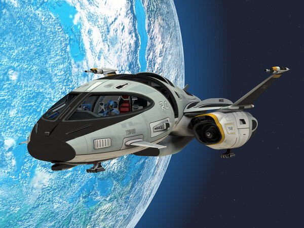 Shuttlestar in Earth Orbit