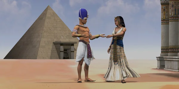Templo egípcio Rainha Faraó — Fotografia de Stock