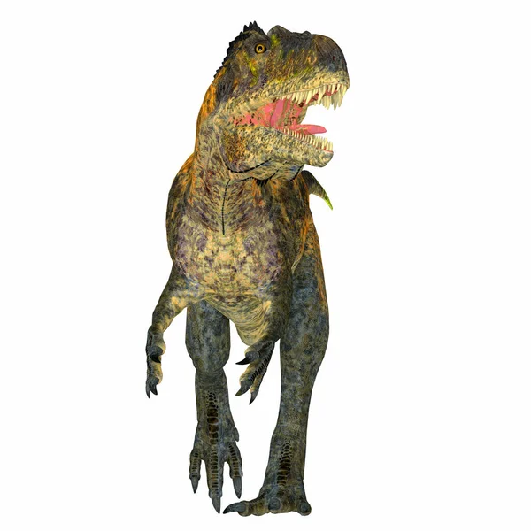 アクロカントサウルス Acrocanthosaurus は白亜紀の北米に生息した肉食性の獣脚類恐竜である — ストック写真