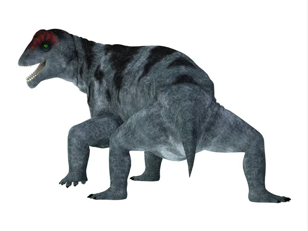 Moschops 남아프리카 공화국의 페름기 Permian 기간에 살았던 치료용 공룡이다 — 스톡 사진