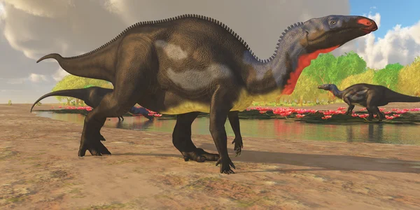 Camptosaurus dinozor gölet