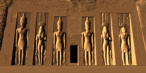 Egyptiantemple av Nefertari — Stockfoto