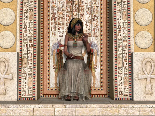 Egyptian Princess Throne — Stock Photo, Image