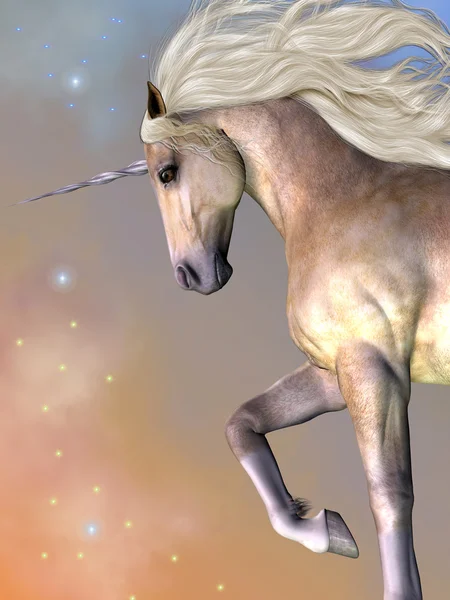 Dapple Buttermilk Unicorn — Stock Photo, Image