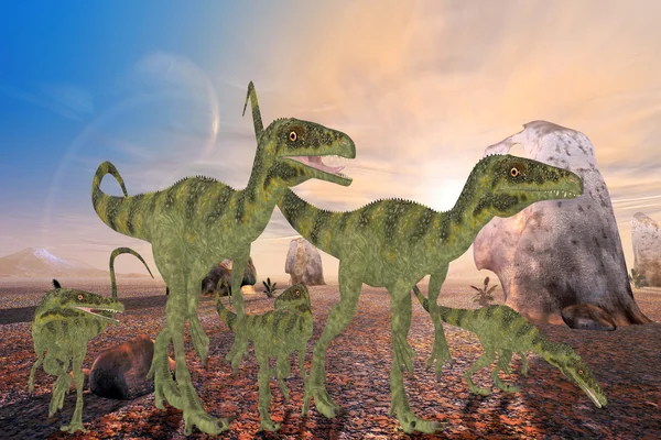 Juravenator dinosaurussen — Stockfoto