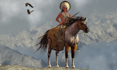 Indian Soaring Eagle clipart
