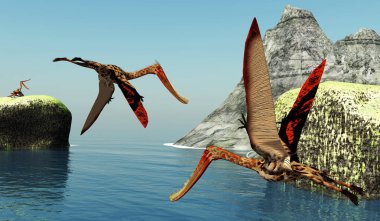 Pterodaustro Pterozor 'lar Kretase Dönemi boyunca Güney Amerika' nın kıyı şeridi boyunca balık avlarlar..