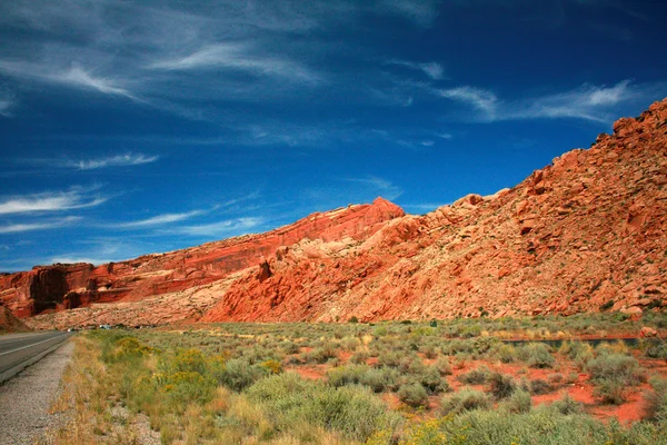 Weg naar Arches National Park — Stockfoto