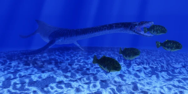 ジュラ紀プレシオサウルス海 — ストック写真
