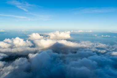 Shadow of Mount Pico and Clouds on Sunny Day. Atlantic Ocean. Pico Island, Azores. Portugal