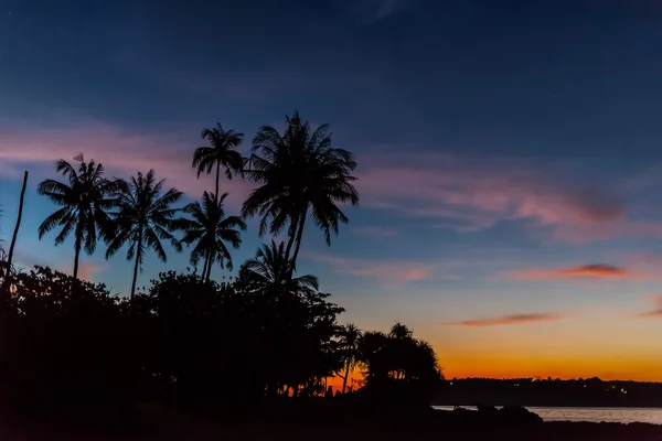 Colorful Sunset on holiday resort — Stock Photo, Image