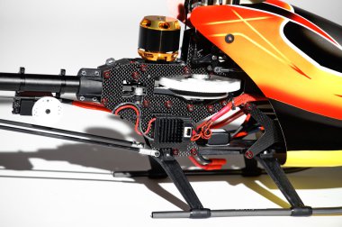 Helikopter parçaları closeup radyo kontrollü