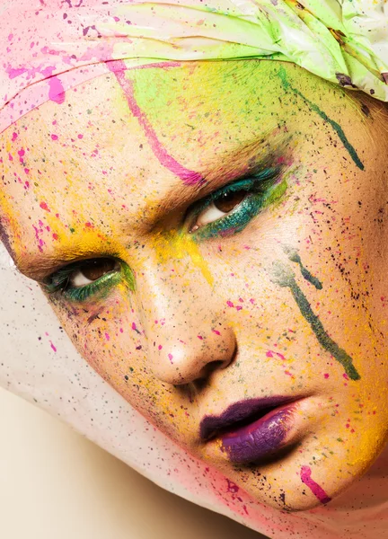 Modelo com maquiagem criativa — Fotografia de Stock
