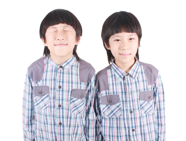 Retrato de dos niños, gemelos — Foto de Stock