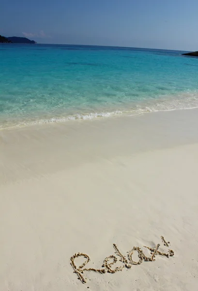 Mot Détendez-vous sur la plage — Photo