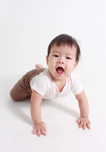 Porträtt av en liten söt baby — Stockfoto
