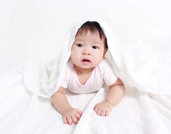 Retrato de bebê sorridente — Fotografia de Stock
