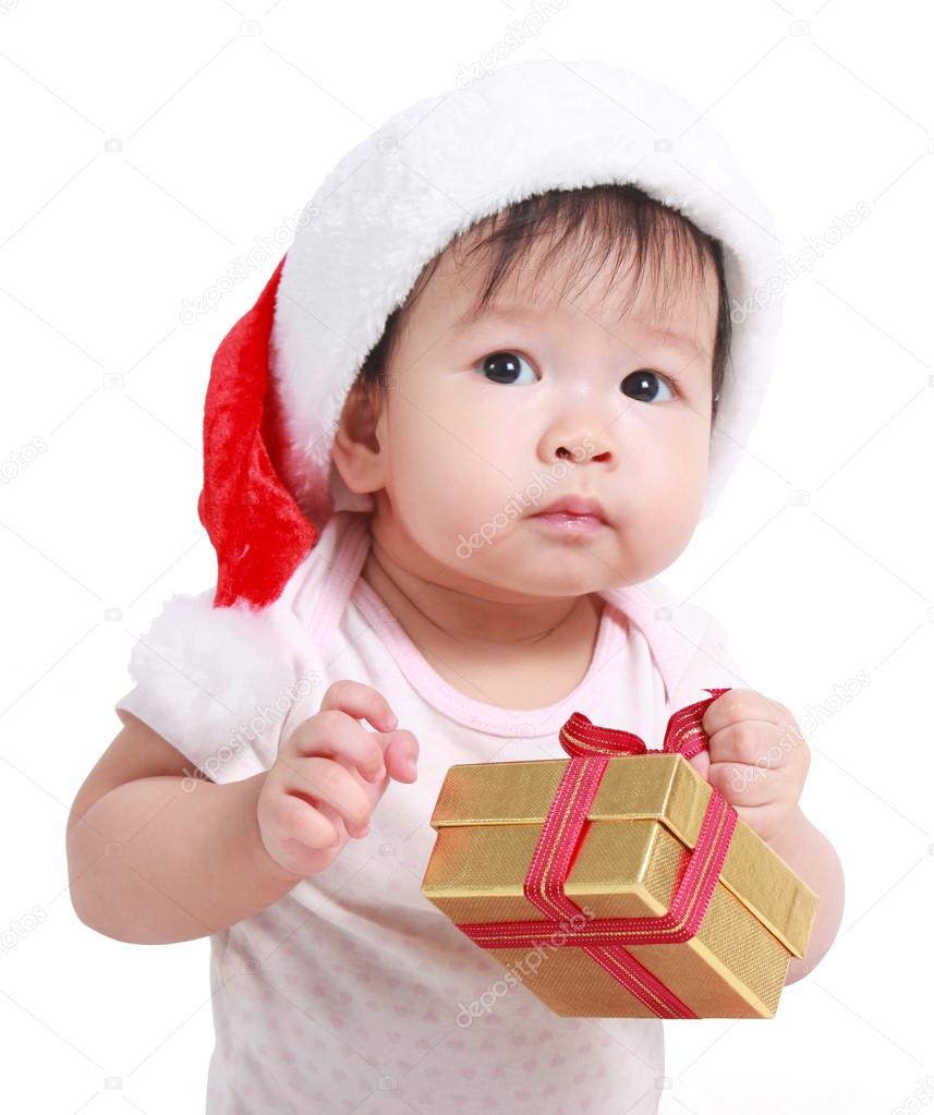 Le Petit Bebe Fete Noel Vacances Du Nouvel An Image Libre De Droit Par Paulaphoto C