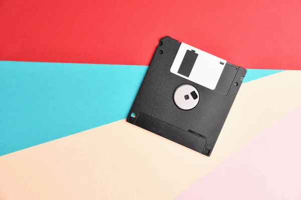 Floppy disk on colorful background — Stock Photo, Image