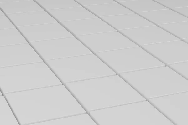 3d render. White empty geometric blocks pattern — Stock Photo, Image