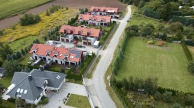 Avrupa 'nın modern yerleşim bölgesinin hava görüntüsü