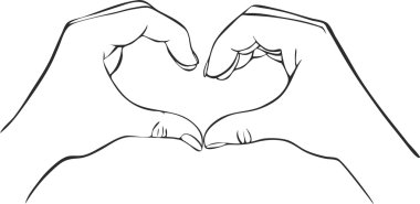 ellerimle kalp işareti