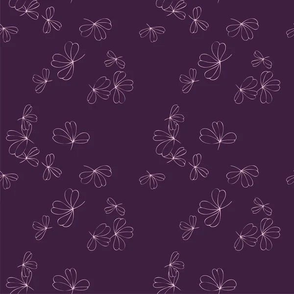 Vector abstracto patrón sin costura con flores — Archivo Imágenes Vectoriales