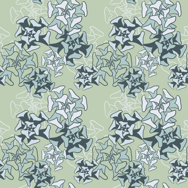 与 succulentes 抽象矢量无缝模式 — 图库矢量图片