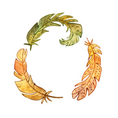 suluboya eşarplı yuvarlak çerçeve