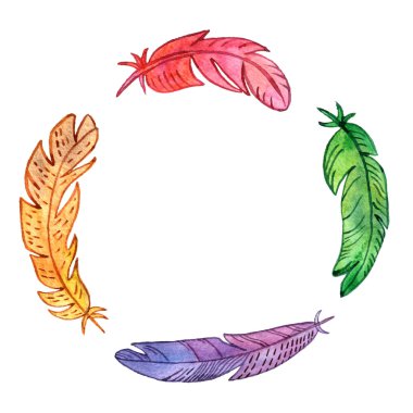 suluboya eşarplı yuvarlak çerçeve