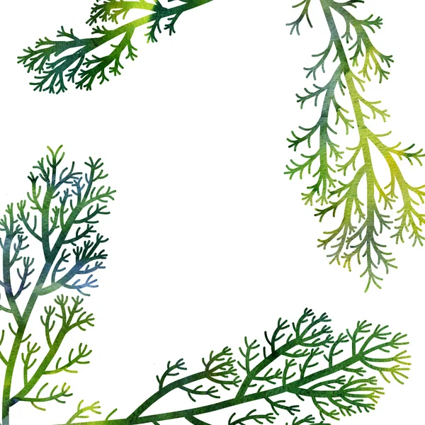 Florale Komposition Pflanzen und Blätter — Stockfoto