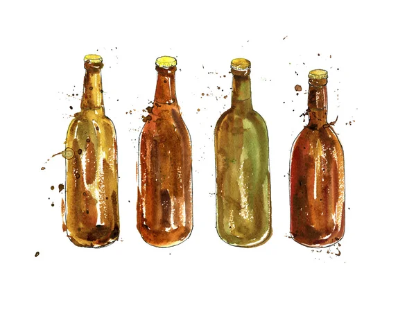 Botellas de cerveza — Foto de Stock