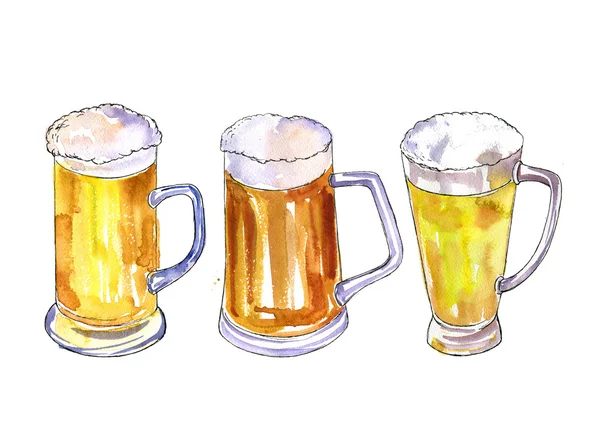 啤酒杯 — 图库照片