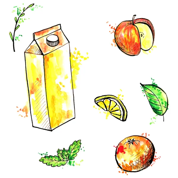 Pojemnik na sok owocowy — Zdjęcie stockowe