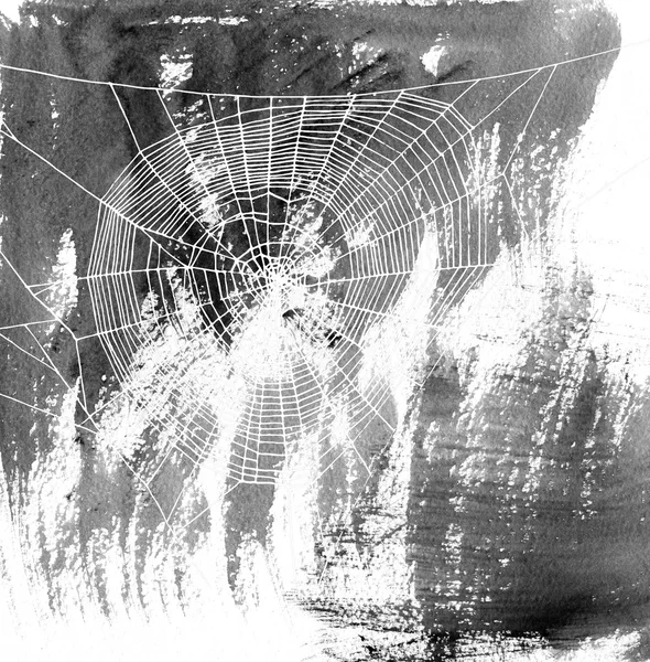 Elle çizilmiş spiderweb — Stok fotoğraf