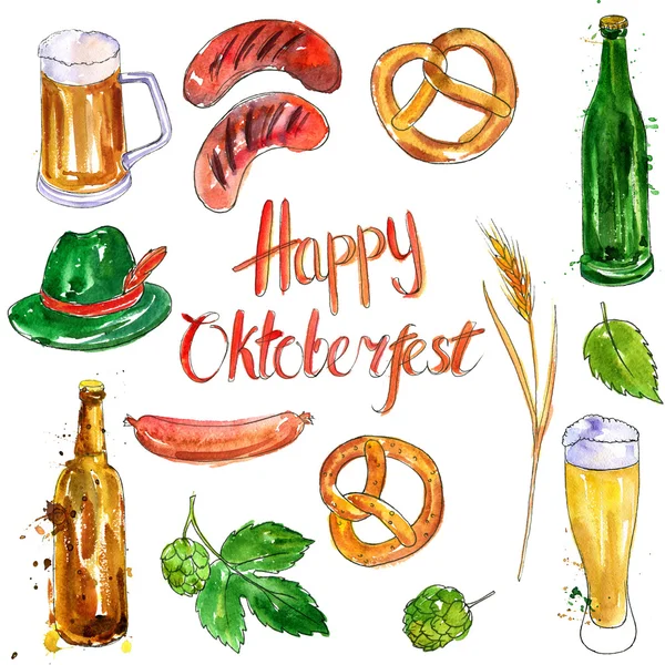 Oktoberfest set of beer — Stock Photo, Image