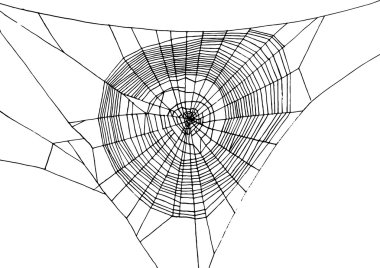 elle çizilmiş spiderweb