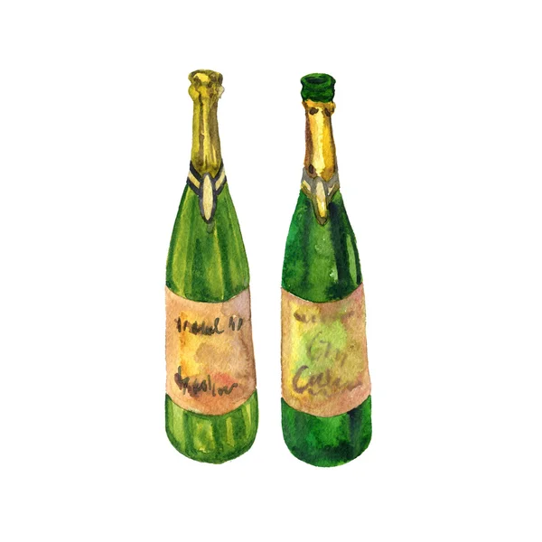 Flessen champagne — Stockfoto