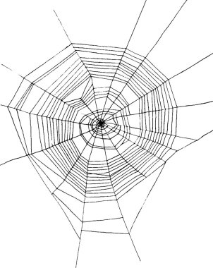 elle çizilmiş spiderweb