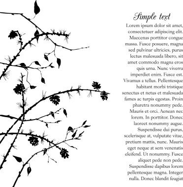 ağaç dallarının Silhouettes