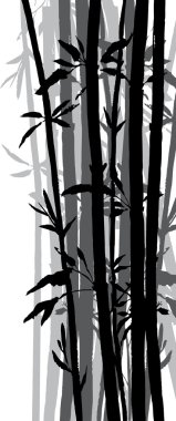 Bambu grove silüeti