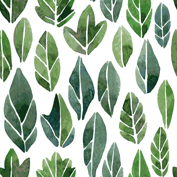 Motif sans couture avec des feuilles abstraites — Image vectorielle