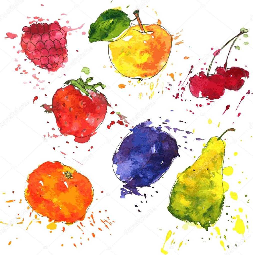 Painting Fruit,VegetableBerries