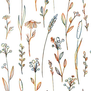 Çiçek ve çim ile Seamless Modeli