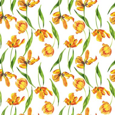 Çiçeksiz suluboya desen