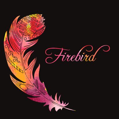 Firebird kullanan suluboya tüy