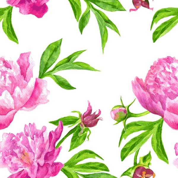 Vecteur motif floral sans couture — Image vectorielle